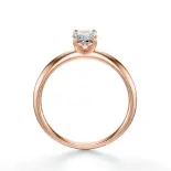 Pierścionek z owalnym diamentem z różowego złota SBPZ_034